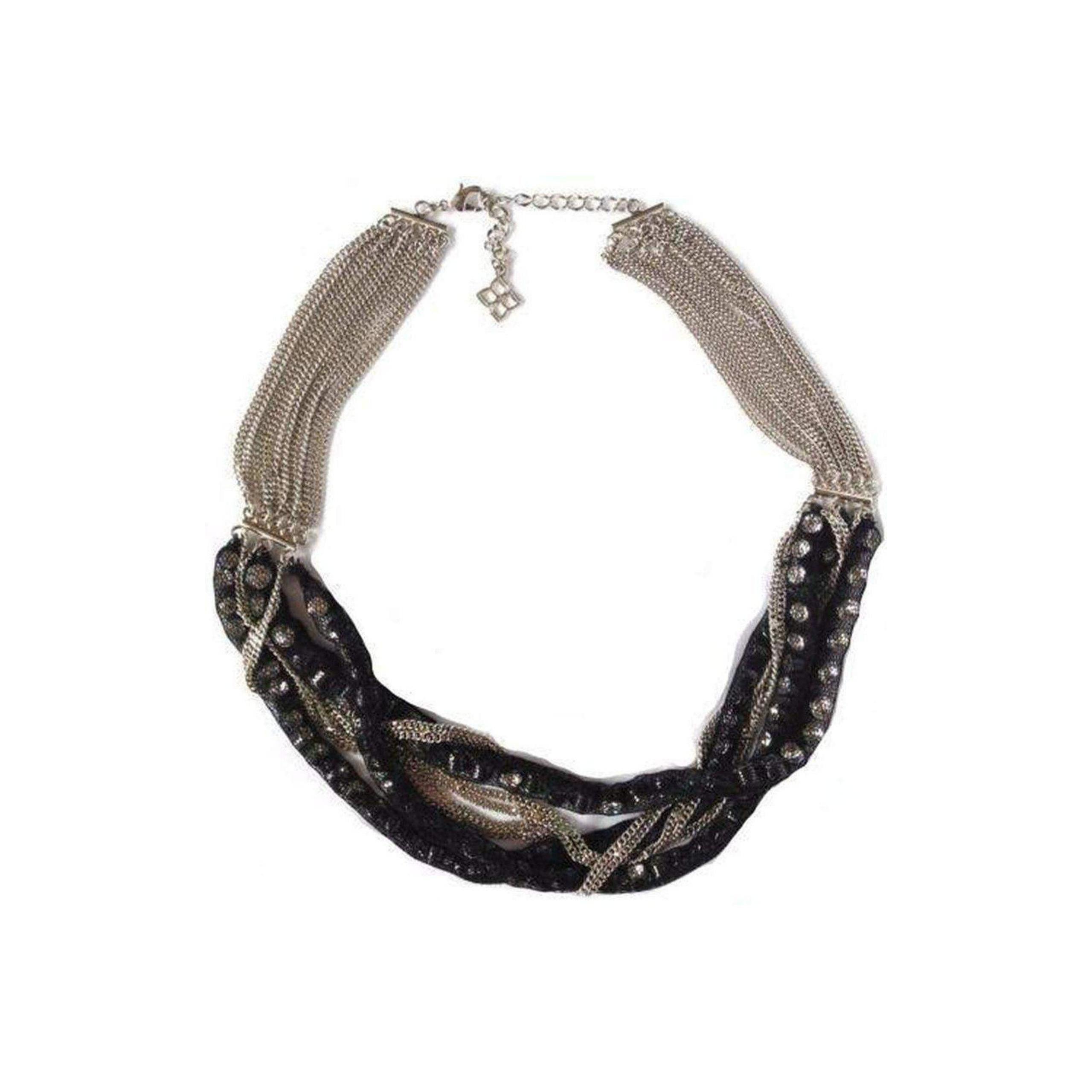 Bcbgmaxazria - Braided Silver Multiple Chain Necklace
